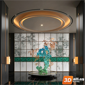 Lobby Decoration Skp Files 